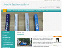 Tablet Screenshot of dr-oralcare.com